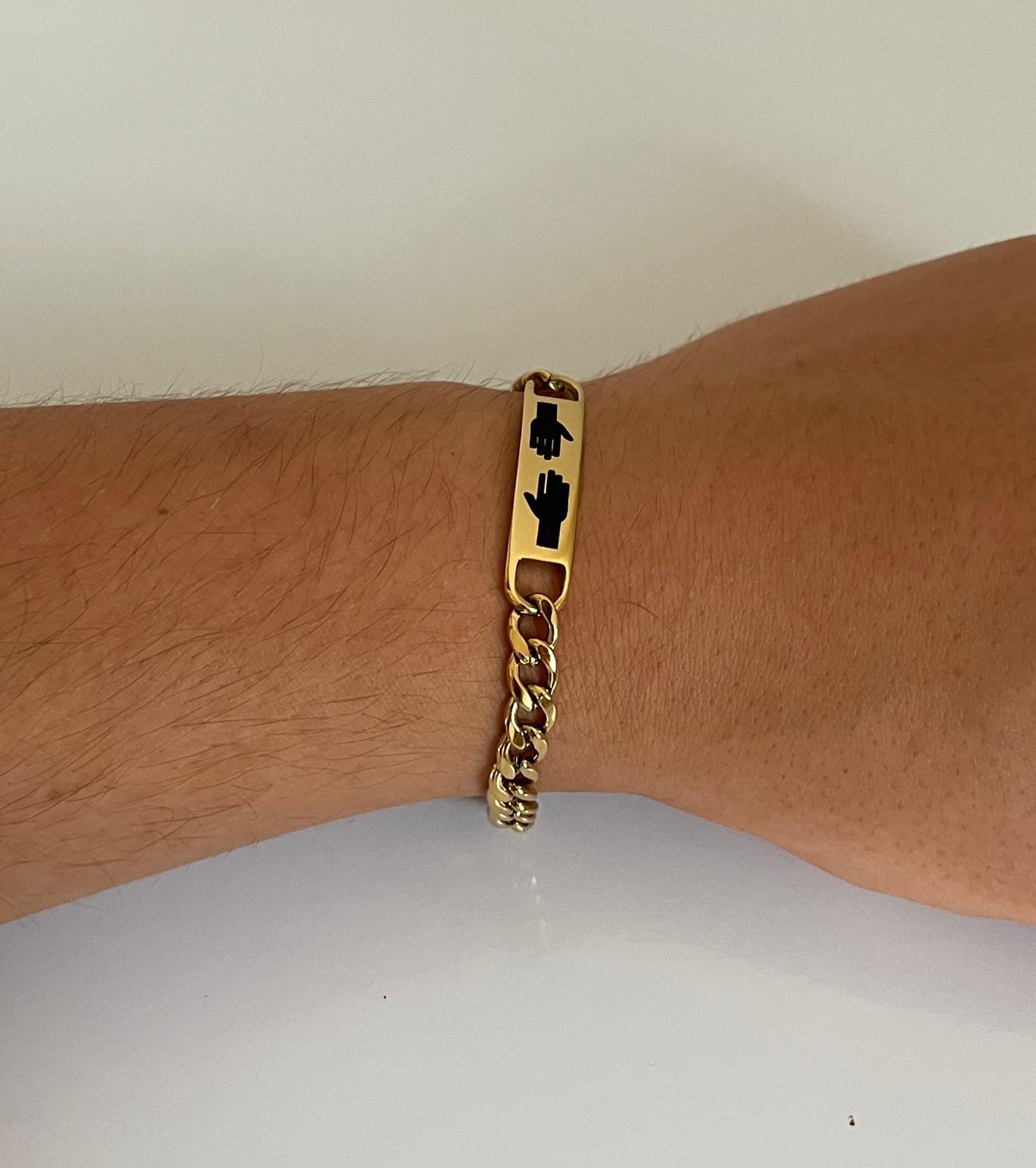 Armband Schützende Hände Gold