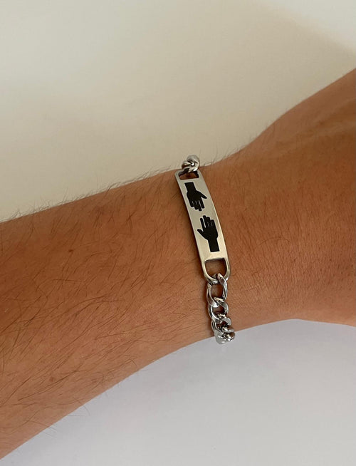 Armband Schützende Hände Silber